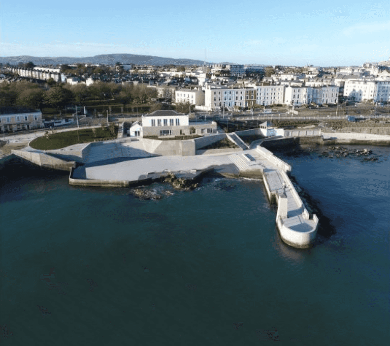 Dún Laoghaire Baths open officially – and we can’t help but notice there’s no bath
