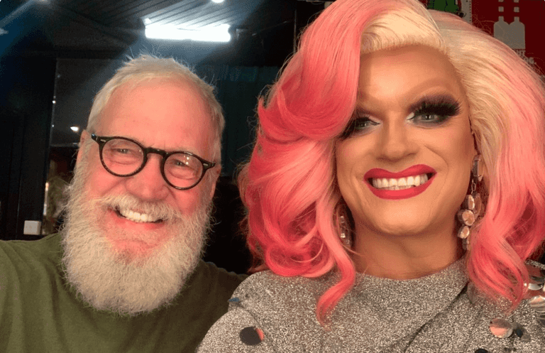 David Letterman catches up with Panti Bliss during Dublin trip