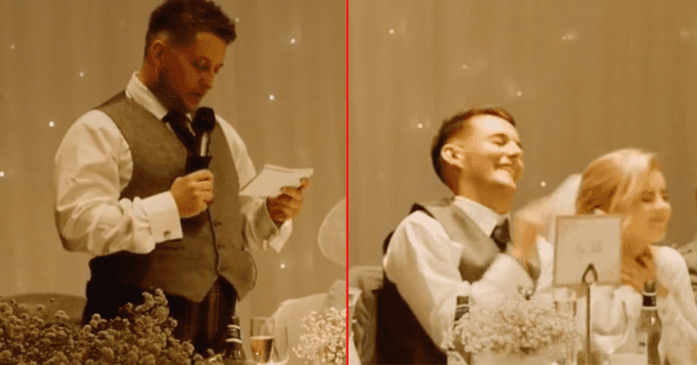 WATCH: Newly-weds left mortified after super personal best man speech