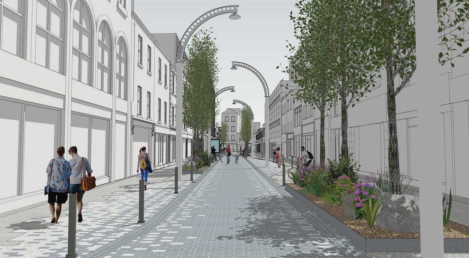 Pedestrian zone beside Ha’penny Bridge to begin construction this month
