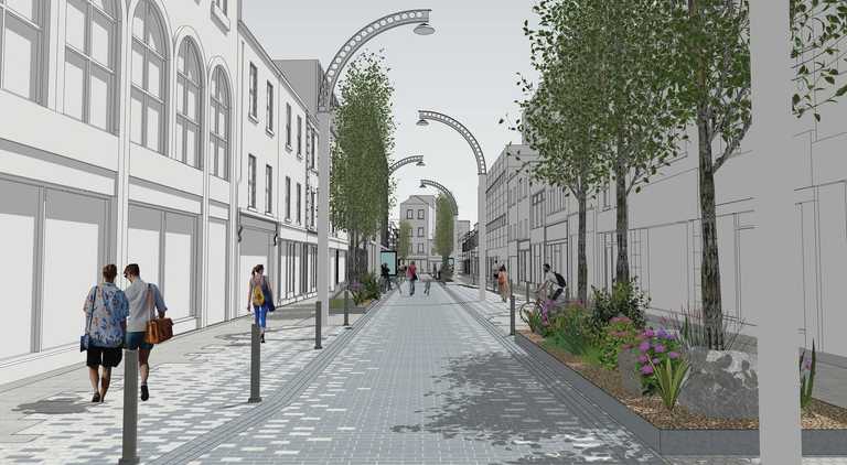 Pedestrian zone beside Ha’penny Bridge to begin construction this month
