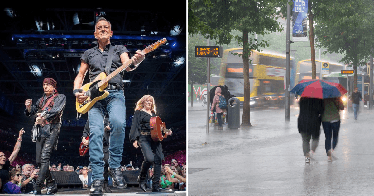 Weather warnings ahead of Bruce Springsteen outdoor RDS shows