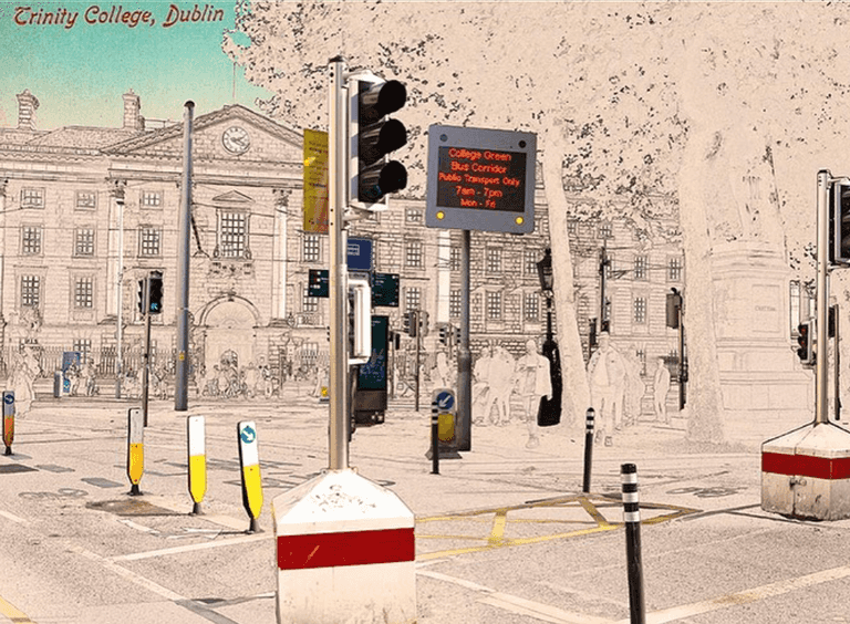 Artist creates postcard series to highlight Dublin getting ‘uglier’