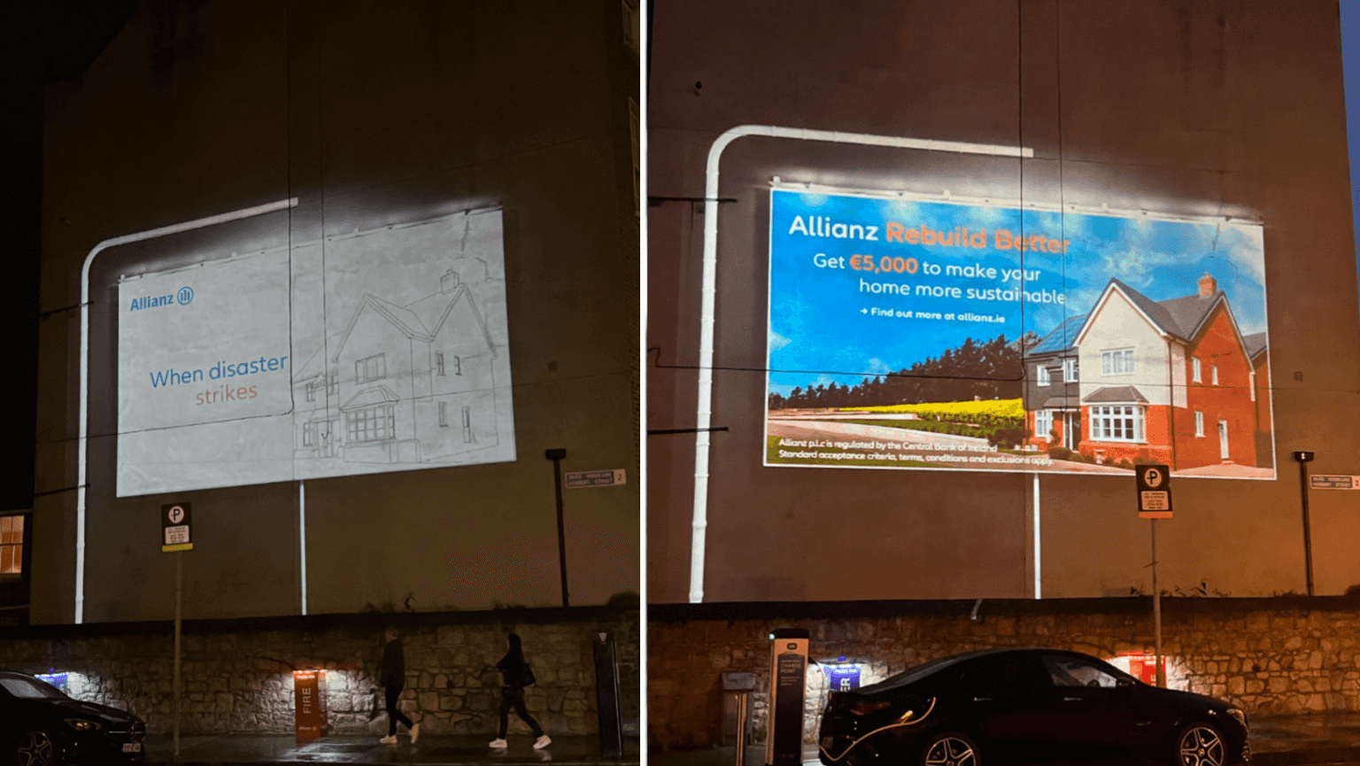 Did you see the Allianz stunt on Baggot Street last night?