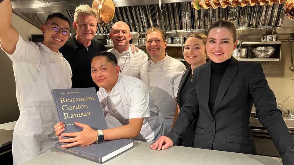 Gordon Ramsay said the service was ‘exceptional’ at Dublin Michelin two-star restaurant