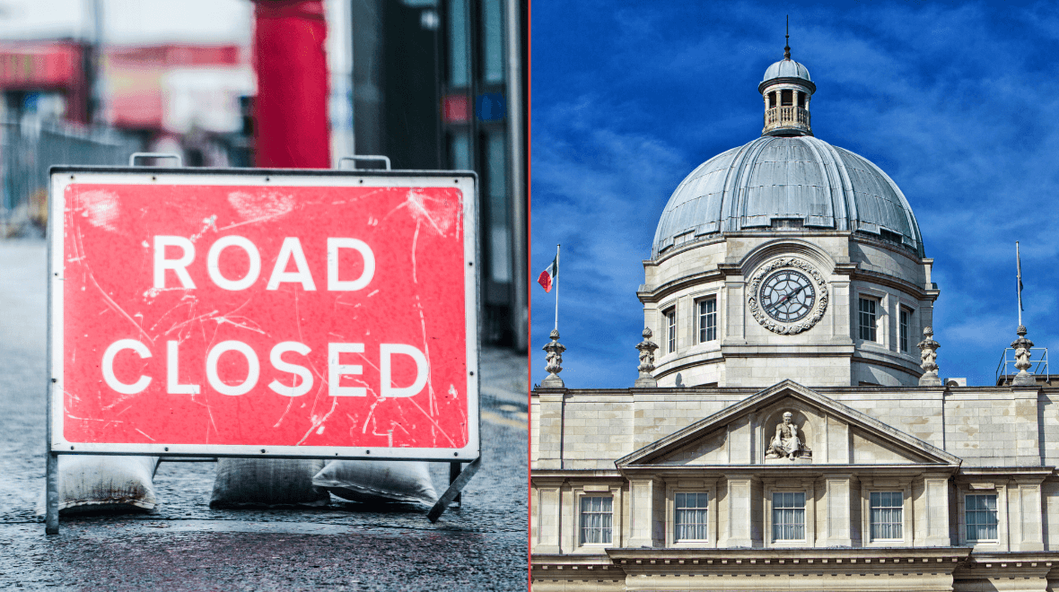 Several Dublin city roads closed ahead of Budget 2024 announcement