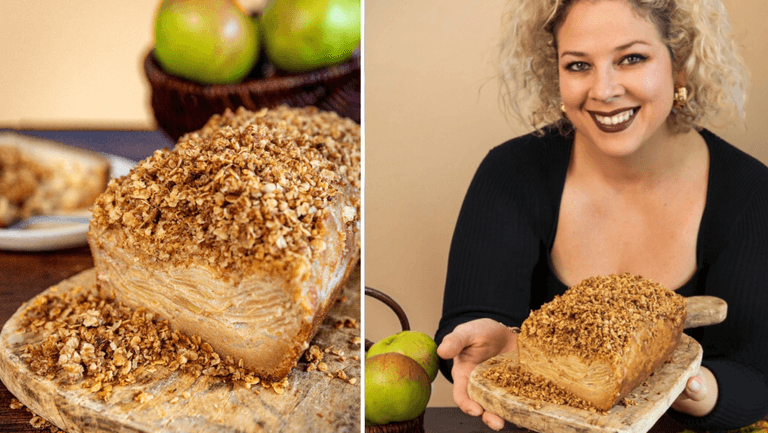 This thousand layer Bramley apple cake is the perfect winter warmer dessert