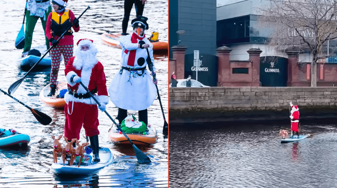 4th annual Liffey Santa SUP takes place this weekend