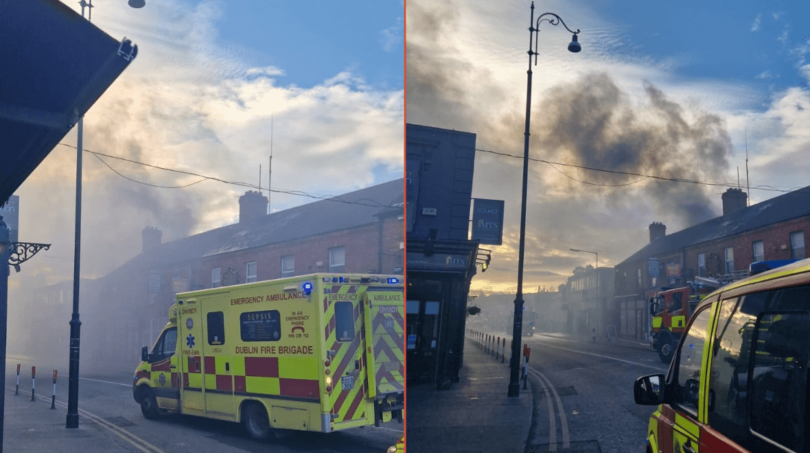 Dublin Fire Brigade advise public to avoid Rathgar due to large workshop fire