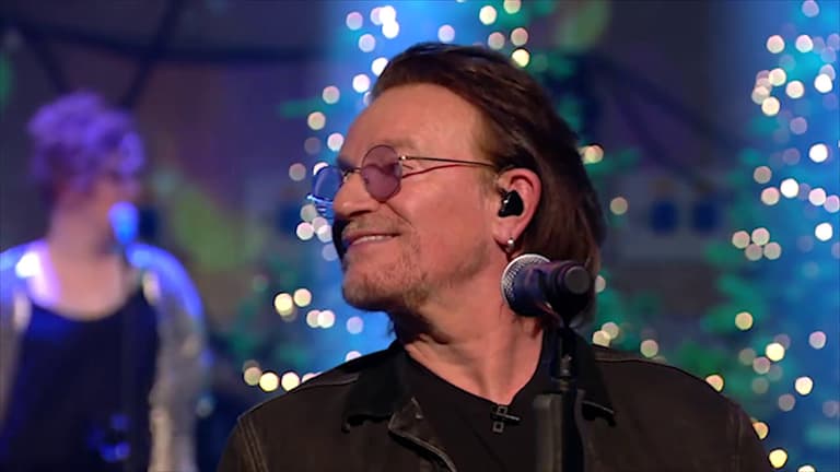 WATCH: Bono, Imelda May, Shane MacGowan and more “busk” on Late Late Show
