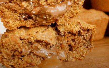 These Caramel Filled Cookie Cups are insanely good