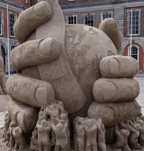 You have to check out these amazing sand sculptures at Dublin Castle