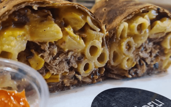 We are beyond obsessed with this Mac N Cheese wrap from one of our fave Dublin delis
