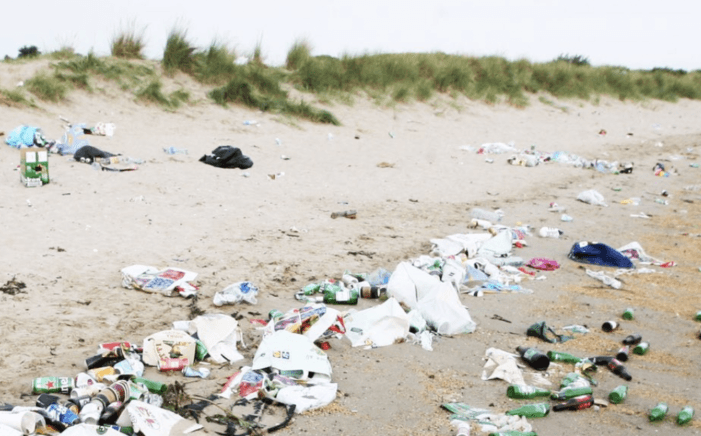 ‘It took 3 hours to clean’ Burrow Beach covered in litter following hottest day of the year