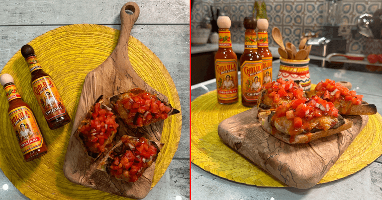 WATCH: How to make authentic Mexican Molletes for Day of the Dead Celebrations with Cholula® Hot Sauce
