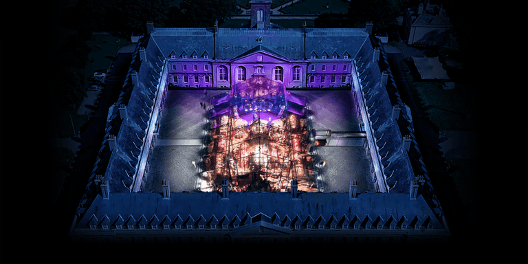 A magical glass pavilion has opened at Royal Hospital Kilmainham for Christmas