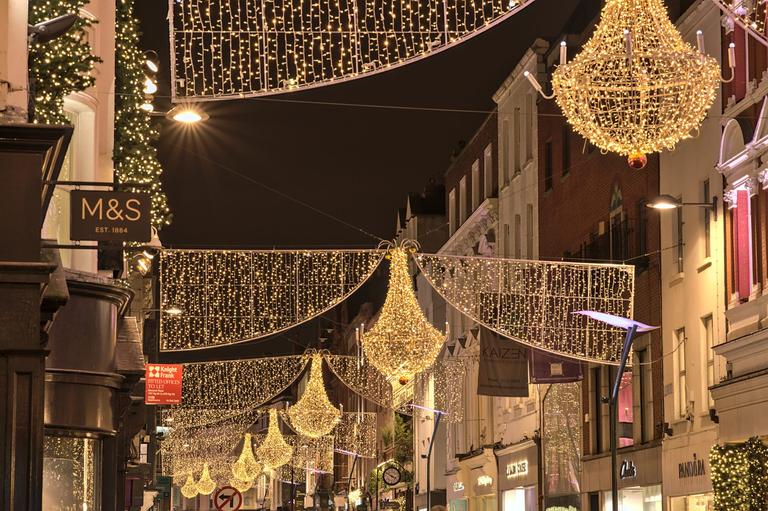 Grafton Street welcomes the return of the Christmas lights
