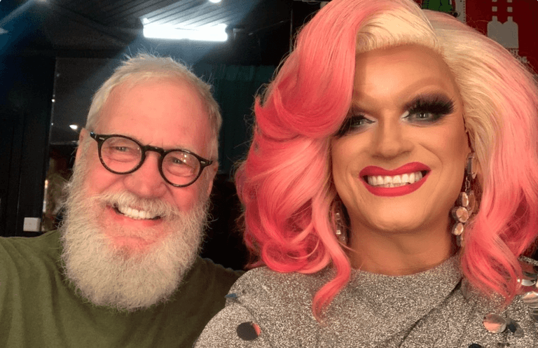 David Letterman catches up with Panti Bliss during Dublin trip