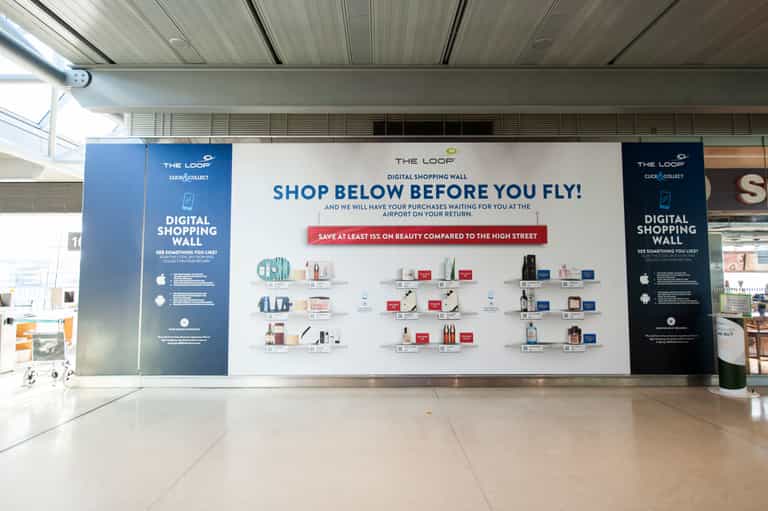 Dublin Airport launches its first digital shopping wall Dublin Airport launches its first digital shopping wall