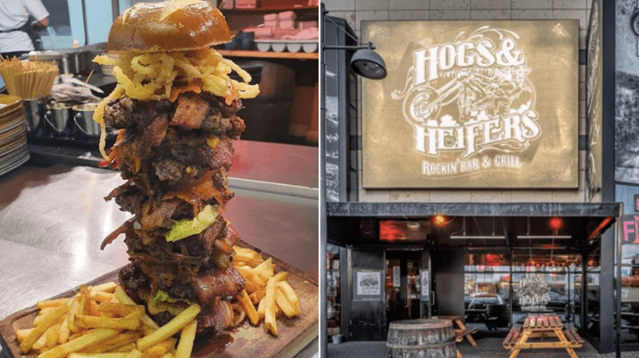 A Dublin pub has launched an intense ‘Man v Burger’ eating challenge A Dublin pub has launched an intense ‘Man v Burger’ eating challenge