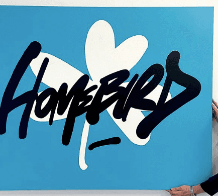 Maser is going to raffle his original Homebird painting for the Mater Foundation Maser is going to raffle his original Homebird painting for the Mater Foundation