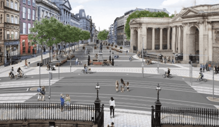 DCC is considering the pedestrianisation of College Green and other social distancing measures DCC is considering the pedestrianisation of College Green and other social distancing measures
