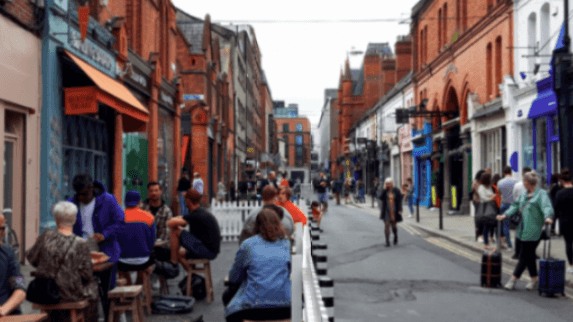 The Dublin pedestrianisation trial has been extended until the end of August The Dublin pedestrianisation trial has been extended until the end of August