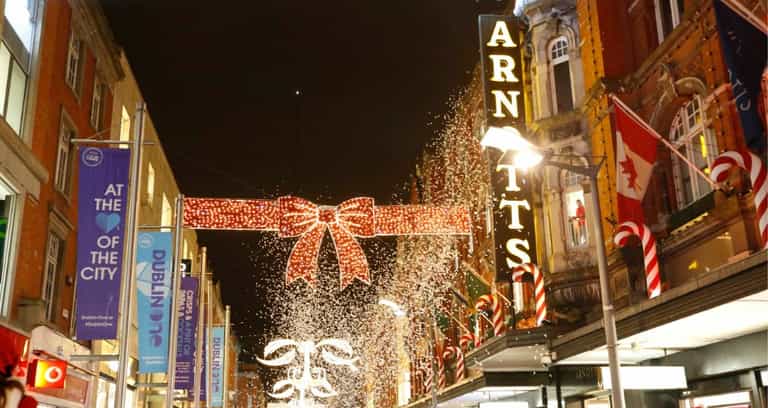 The Grafton Street Christmas lights are being switched on this evening The Grafton Street Christmas lights are being switched on this evening