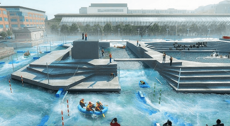 DCC reveals details of proposed George’s Dock White Water Centre DCC reveals details of proposed George’s Dock White Water Centre