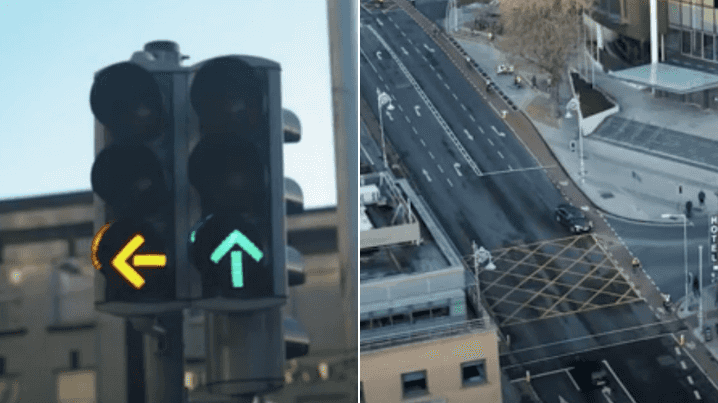 New traffic signals in city centre aimed at protecting cyclists New traffic signals in city centre aimed at protecting cyclists