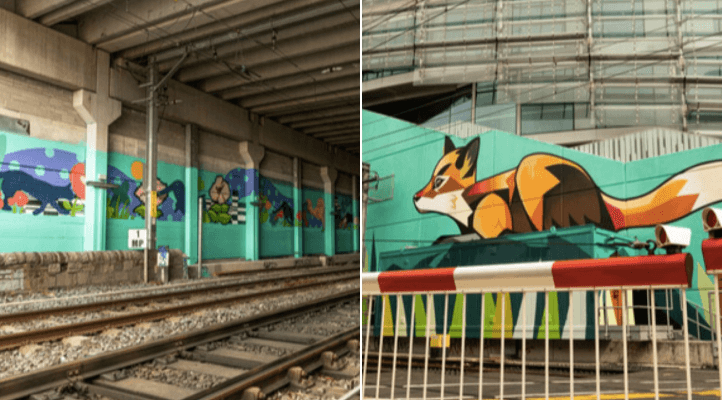 One of Ireland’s largest street art installations has been unveiled in Dublin