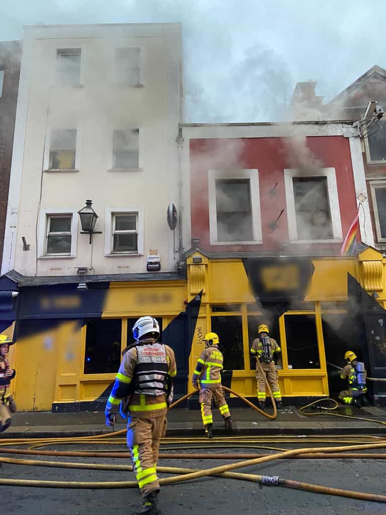 Two people treated for smoke inhalation following fire at central Dublin pub Two people treated for smoke inhalation following fire at central Dublin pub