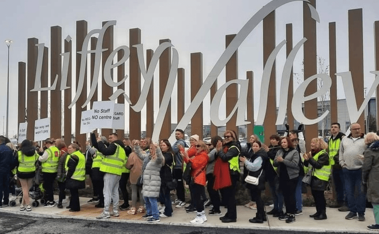 Staff to host fresh protest against Liffey Valley parking fees in city centre Staff to host fresh protest against Liffey Valley parking fees in city centre