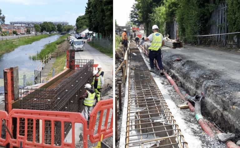 Work gets underway new 2km cycle track along Royal Canal Work gets underway new 2km cycle track along Royal Canal