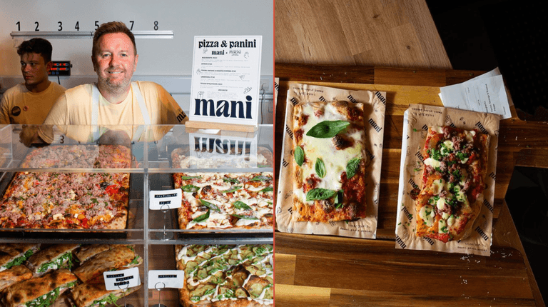 Mani Pizza has opened its brick and mortar store on Drury Street Mani Pizza has opened its brick and mortar store on Drury Street