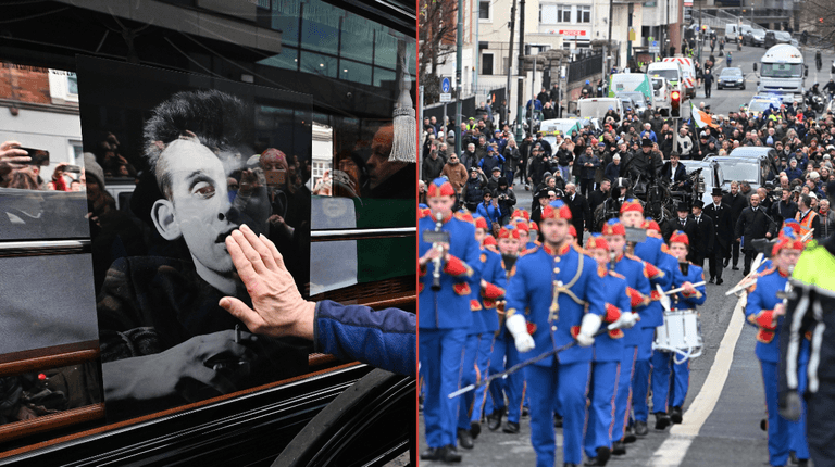 Thousands turn out to pay respects at Shane MacGowan’s funeral procession in Dublin Thousands turn out to pay respects at Shane MacGowan’s funeral procession in Dublin