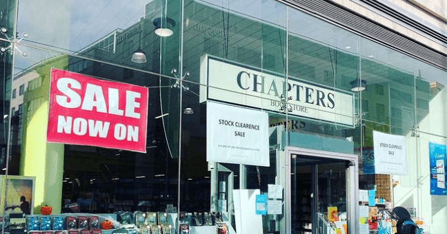 Chapters announce closing date “after almost 40 wonderful years in business” Chapters announce closing date “after almost 40 wonderful years in business”