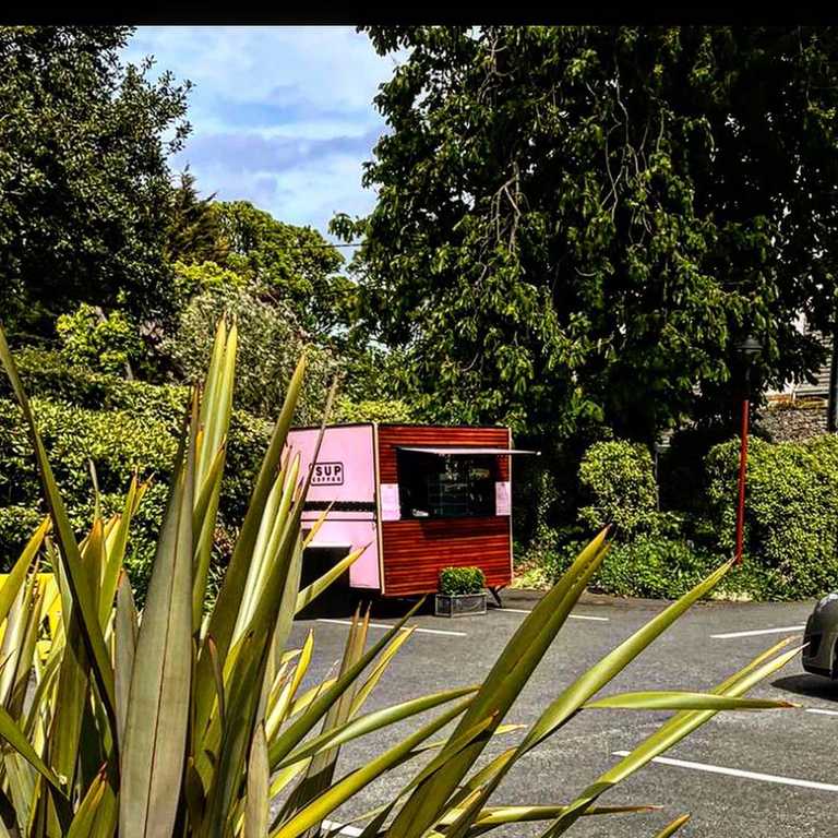 SUP Coffee swaps the carpark for the grounds of an evangelical church SUP Coffee swaps the carpark for the grounds of an evangelical church