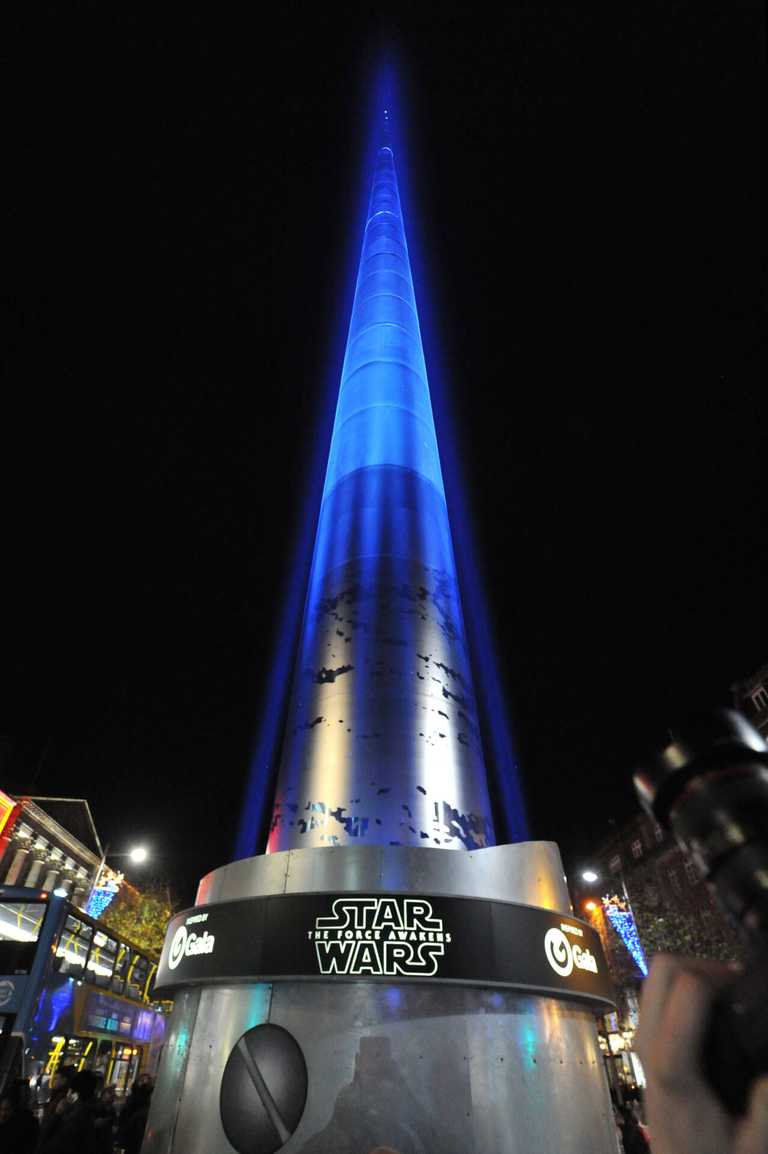 That Time Dublin Turned the Spire Into a Giant Lightsaber and Forgot to Charge Disney a Cent That Time Dublin Turned the Spire Into a Giant Lightsaber and Forgot to Charge Disney a Cent
